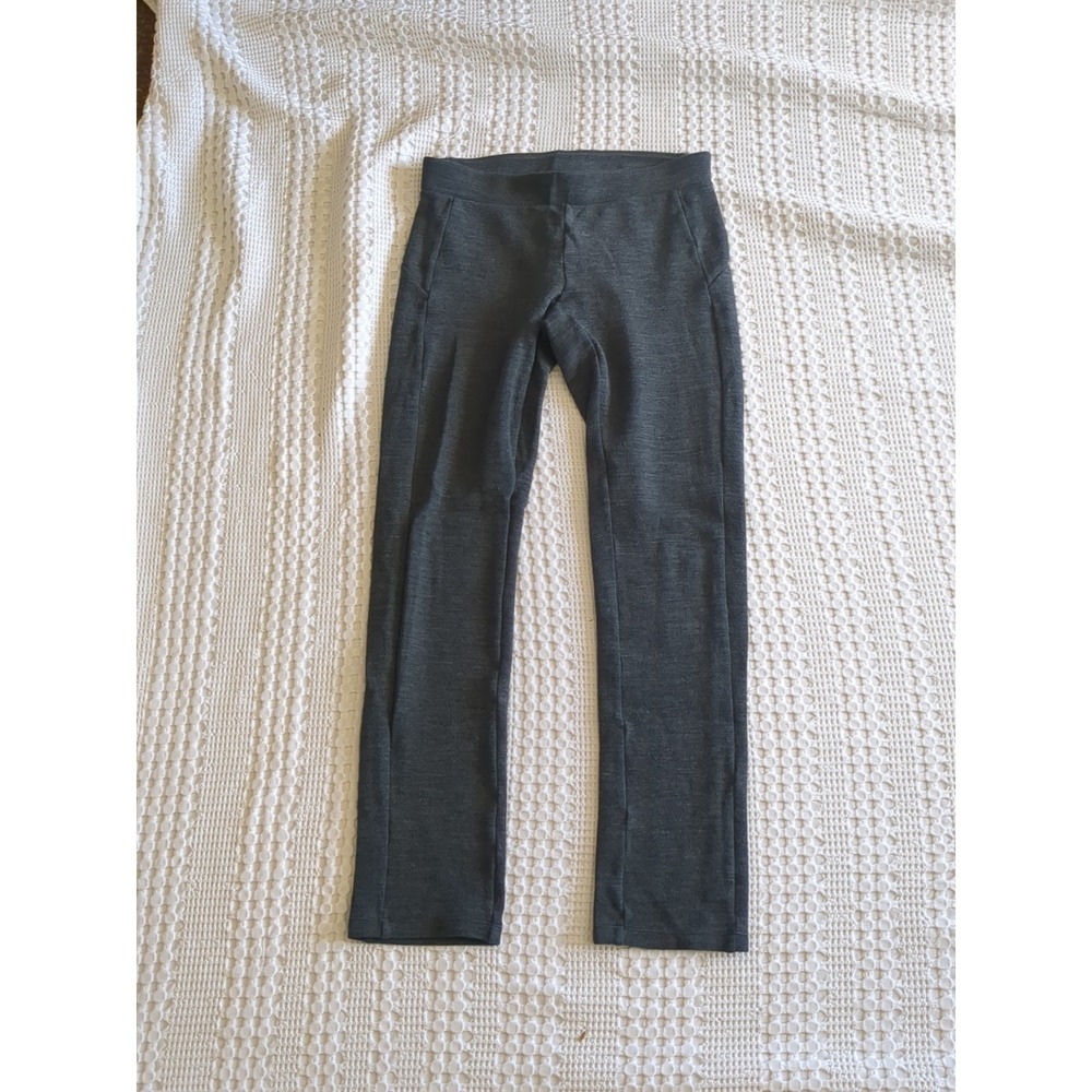 IBEX Merino Wool Pull On Stretch Pants Women's Sz Small Gray 28X28